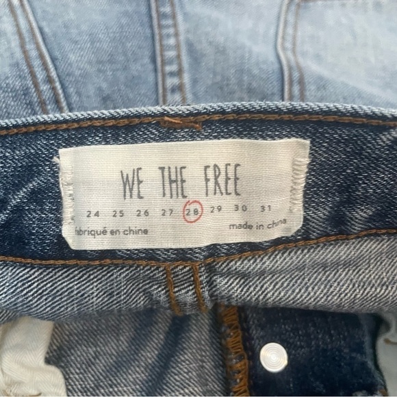 Free People We The Free Button Fly Denim Shorts Size 28 - Picture 3 of 3